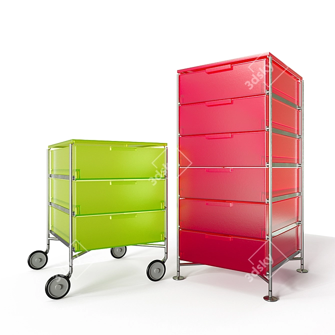 Modern Kartell Mobil Set-2 3D model image 1