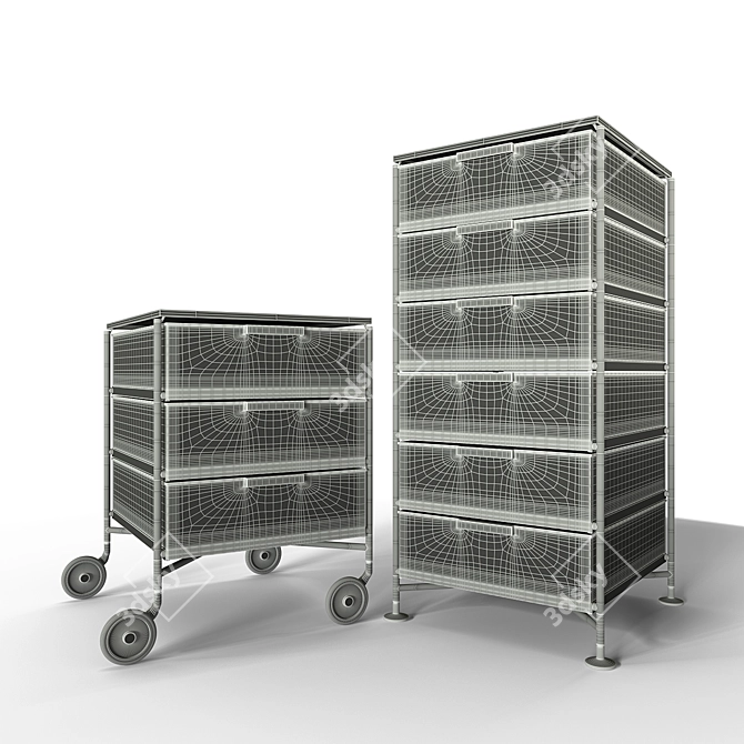 Modern Kartell Mobil Set-2 3D model image 3