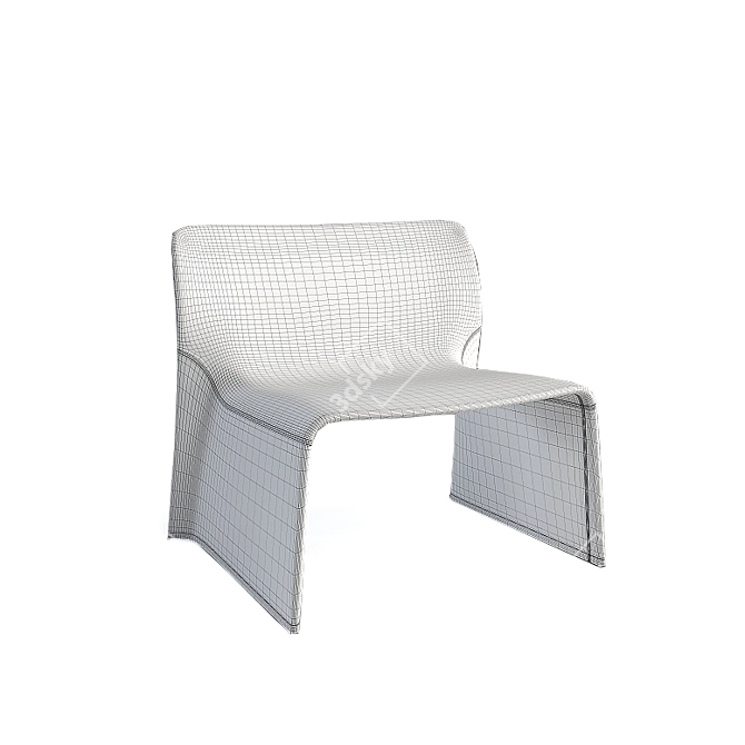 Elegant Glove Armchair: Molteni 3D model image 2