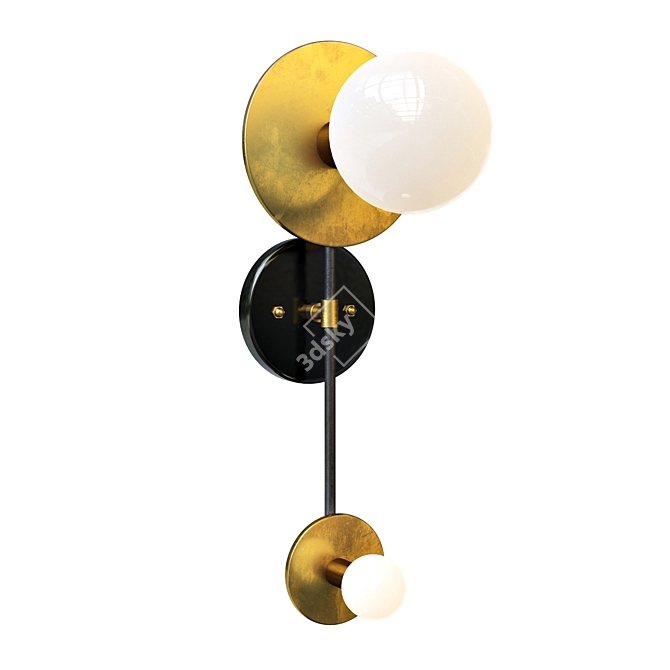 Moderno Wall Lamp, SIGNAL01 3D model image 1
