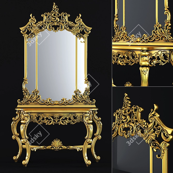 Angelo Cappellini Console Table 3D model image 1