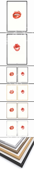 Versatile Set of 2 Wall Paintings 3D model image 2