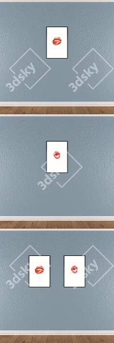 Versatile Set of 2 Wall Paintings 3D model image 3