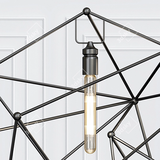 Vintage Elegance: Maquette Double Chandelier 3D model image 2