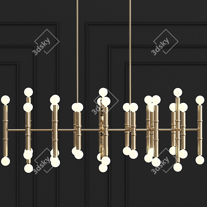 Cairo Eight-Arm Meurice Chandelier 3D model image 1