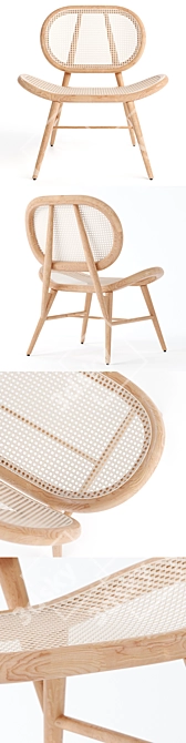 Elegant Bernardes Armchair: 293 3D model image 2