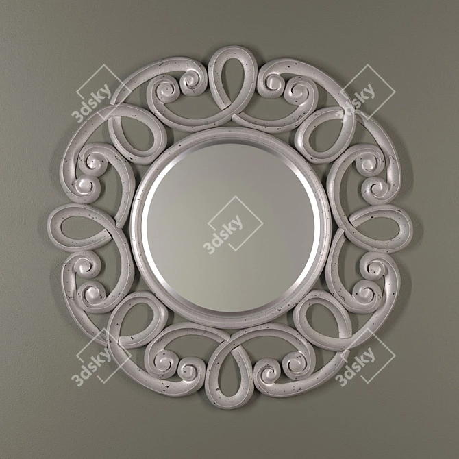 Elegant Frameless NORMA Mirror 3D model image 2