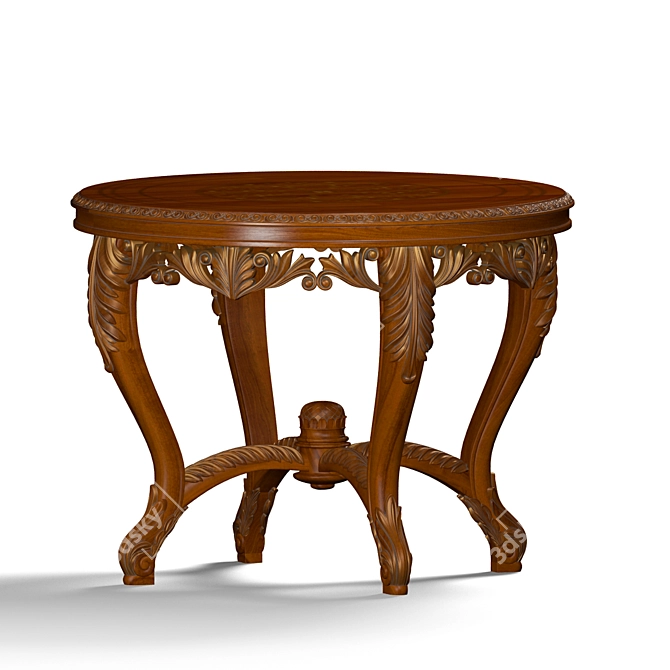Rampoldi Timeless Walnut Table 3D model image 1