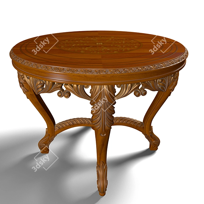 Rampoldi Timeless Walnut Table 3D model image 2