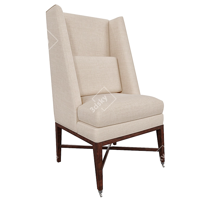 Elegant Chatsworth Dining Chair 3D model image 1