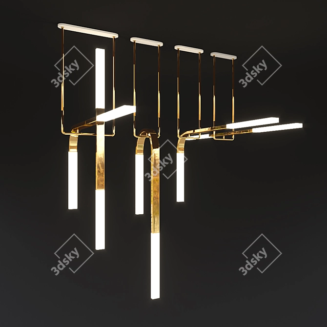 Porcelain Acrobat Pendant Collection 3D model image 1