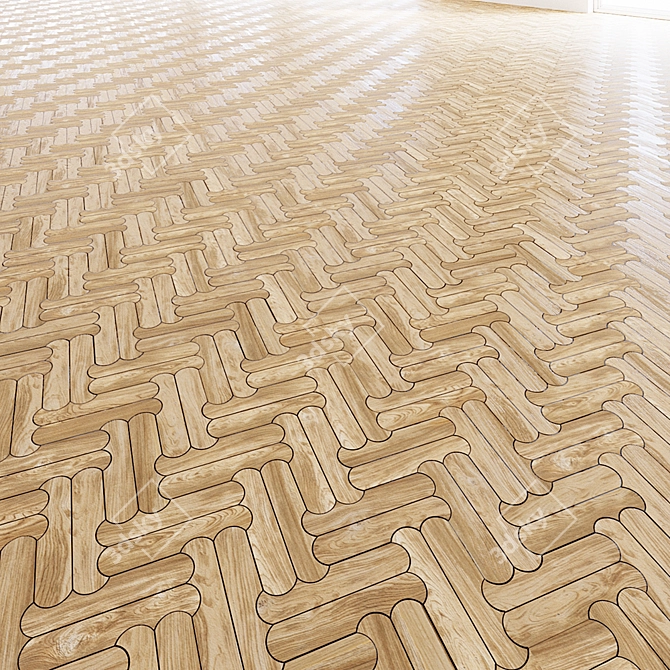 Seamless 4k Flooring Texture 3D model image 1