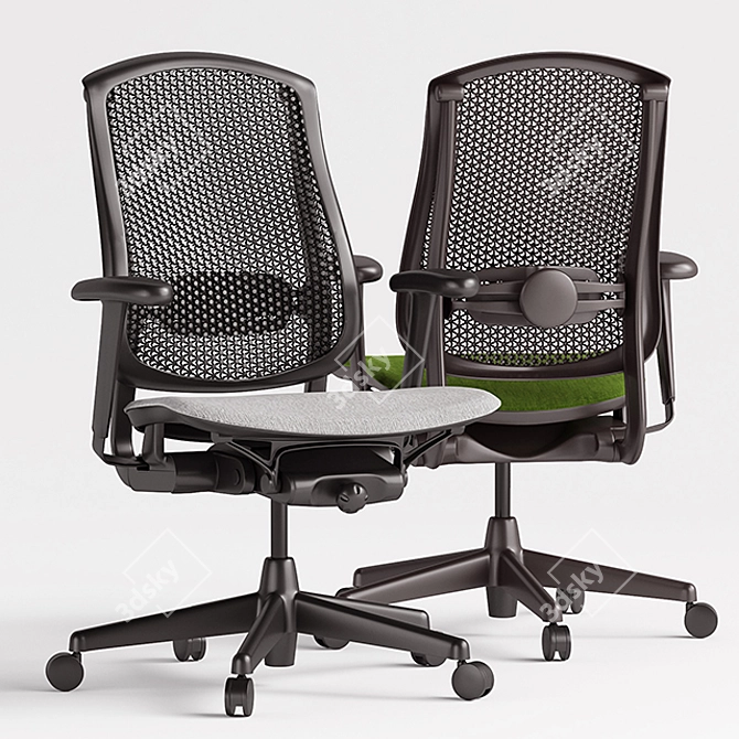 Ergonomic HermanMiller Celle Chairs 3D model image 1