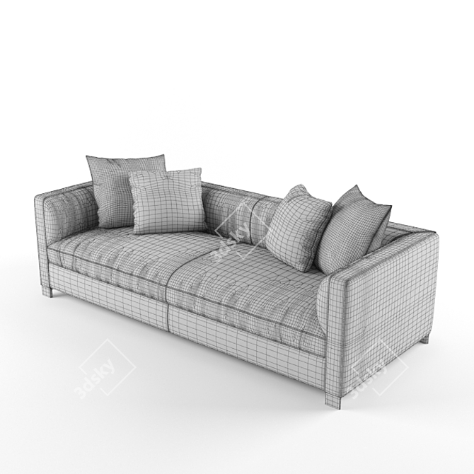 Modern Lucas Sofa: Sleek Design & Customizable 3D model image 3