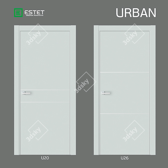 Urban Elegance: OM Doors Collection 3D model image 1