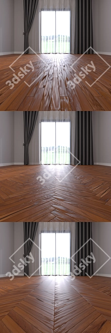 Multisub-Object Parquet Flooring: Parquet Tek 3D model image 3