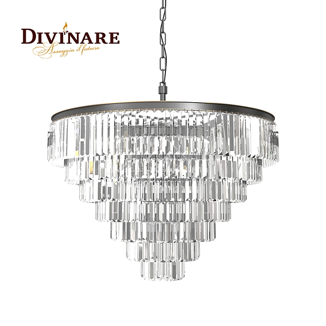 Divinare Nova Crystal Chandelier 3D model image 2