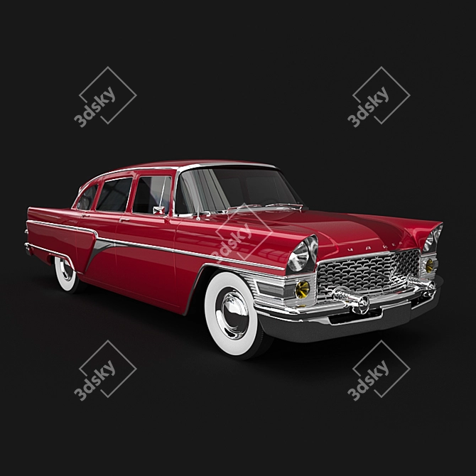 Classic Soviet Luxury: GAZ-13 "Chaika 3D model image 1