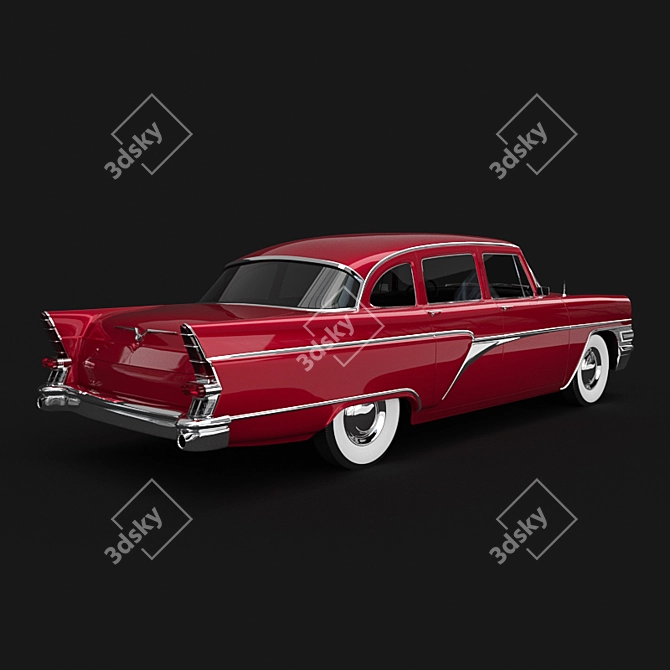 Classic Soviet Luxury: GAZ-13 "Chaika 3D model image 2