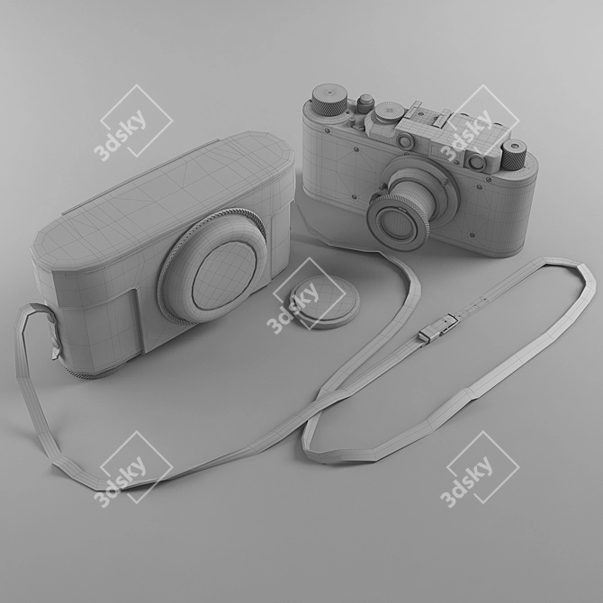 Soviet Rangefinder Camera 3D model image 3