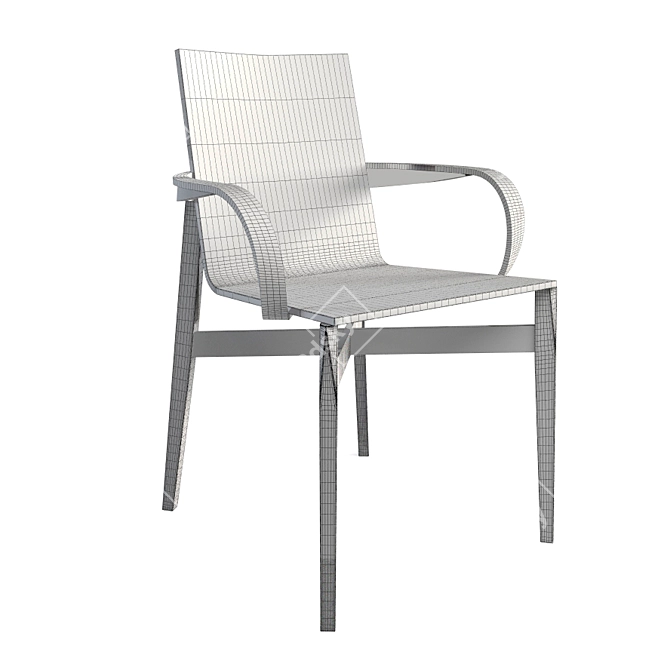 Sleek Molteni Armchair 3D model image 2