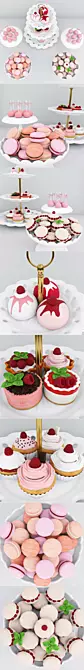 Delicious Raspberry Candy Bar - Vray/Corona 3D Model 3D model image 1