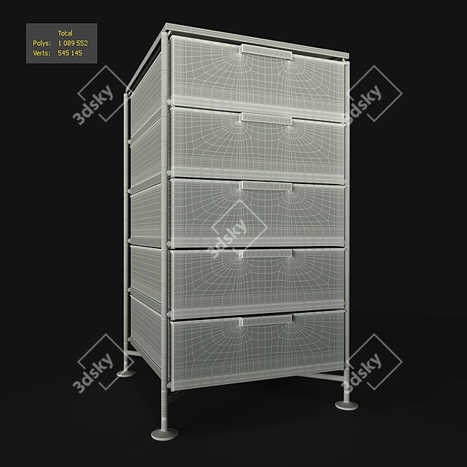 Kartell Mobil: Sleek Storage Solution 3D model image 3