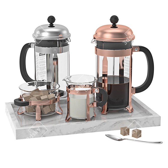 Realistic Kitchen Accessories Model Kit 3D model image 1