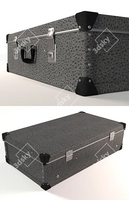 Vintage USSR-Look Suitcase 3D model image 2