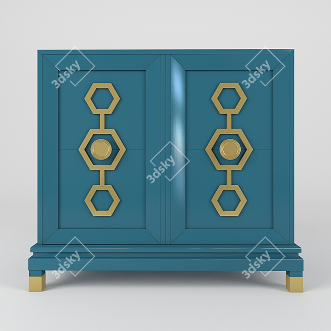Chest TURNER CABINET jonathan adler

Title: Jonathan Adler Turner Cabinet 3D model image 3