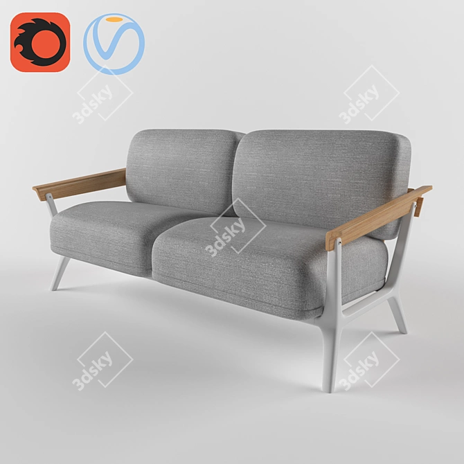Venetian Sofa 3D model image 1