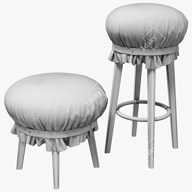 Comfy Popit Pouf: Stylish and Versatile Seat 3D model image 3