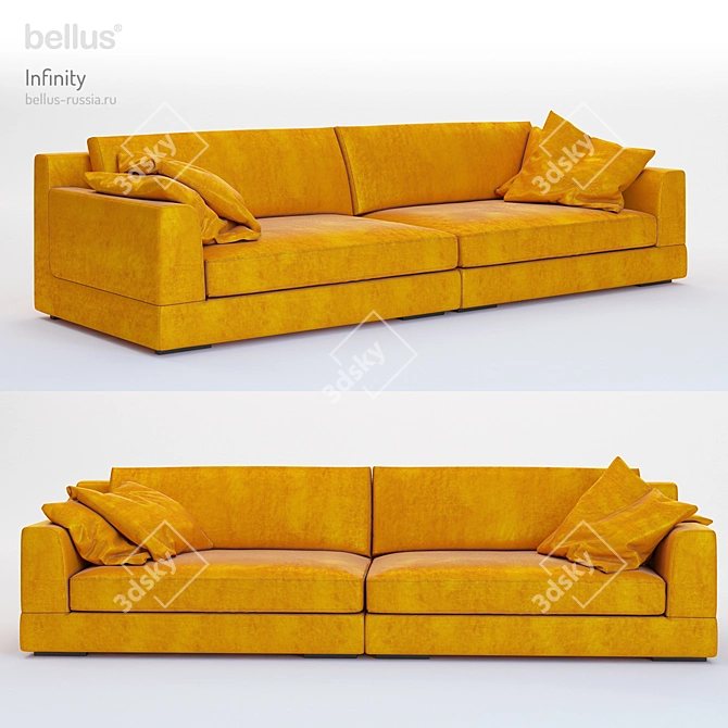 Estonian-made Bellus Infinity Sofa 3D model image 1
