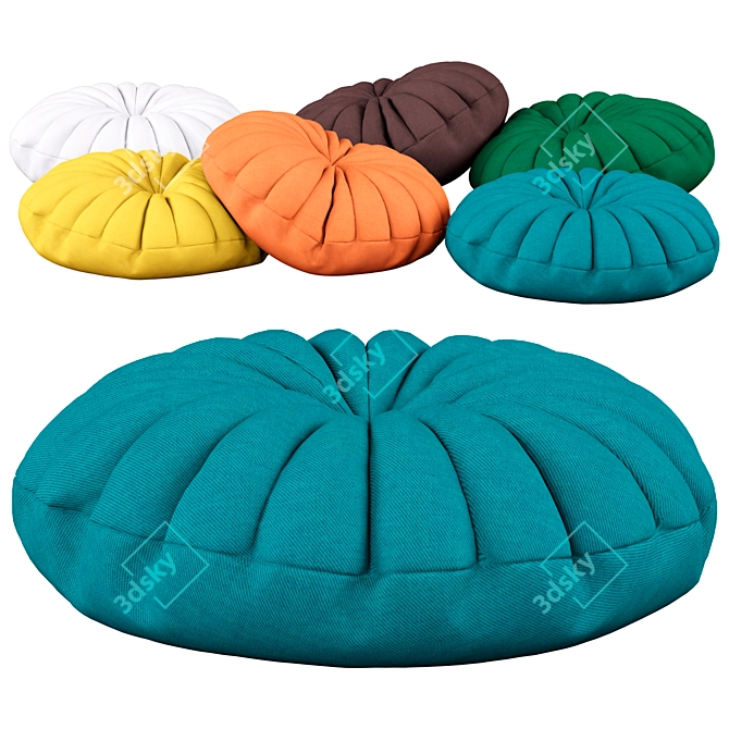 Urban Round Pillow Set | 28-Piece Collection 3D model image 2