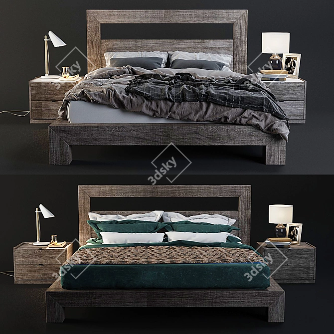 Cloe Modern Bedroom Set 3D model image 1