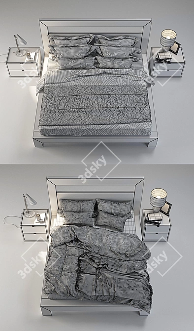 Cloe Modern Bedroom Set 3D model image 3