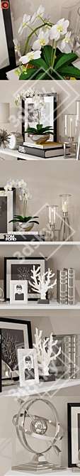 Elegant Decor Set 3 | Stylish Decorative Accents 3D model image 2