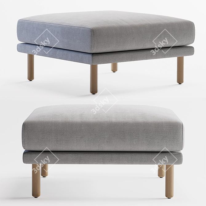Cosy Comfort Pouf 3D model image 1