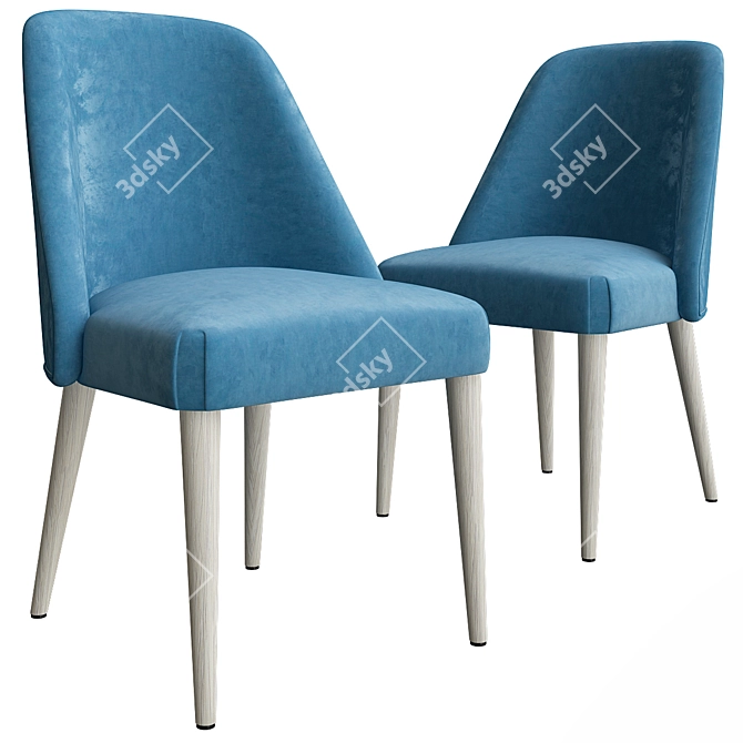 Modern GOM Chair by Crearte 3D model image 1