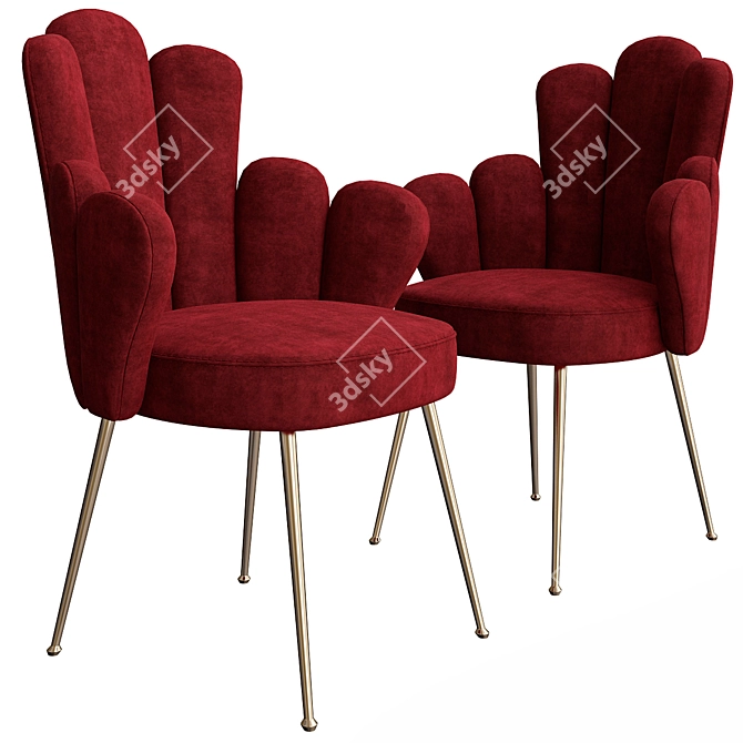 Grace Jetclass Armchair: Stylish and Comfortable 3D model image 1