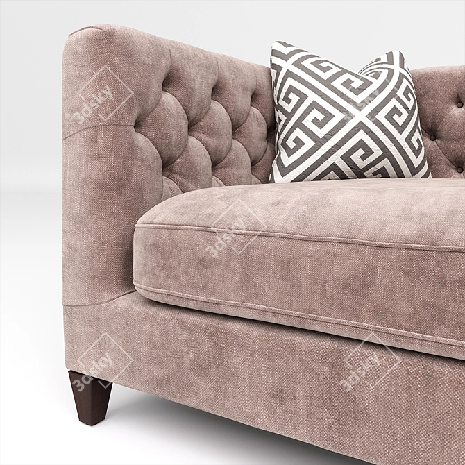 Beckett Loveseat: Classic Elegance by Bernhardt 3D model image 3