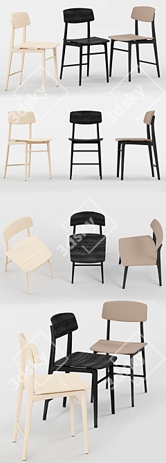 Elegant Woody Dining Table 3D model image 2