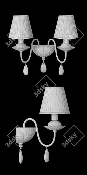 Freya Eliza Modern Wall Sconce 3D model image 3