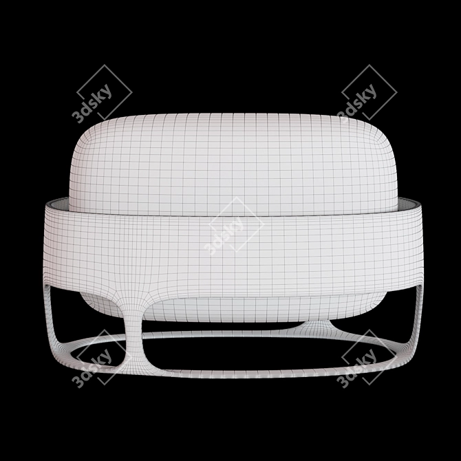 Organic Glow Iris Table Lamp 3D model image 3