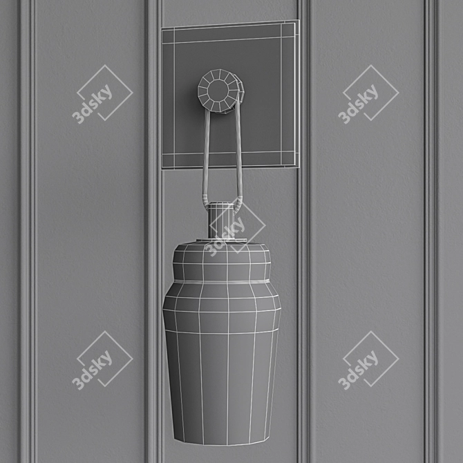Troy Lighting B5991: Stylish Metal and Glass Pendant Light 3D model image 2
