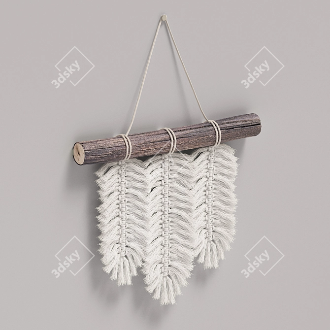 Boho Dreamcatcher Wall Decor 3D model image 3