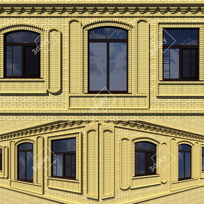 Facade Elements Kit 3D model image 1