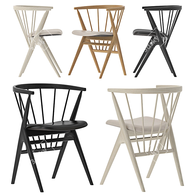 Sibast No 8 Chair: Modern Elegance for Any Space 3D model image 1