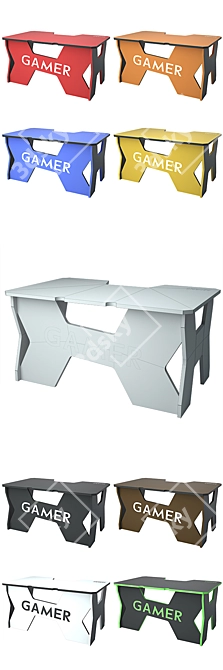 ErgoGamer2: The Ultimate Gaming Desk! 3D model image 3