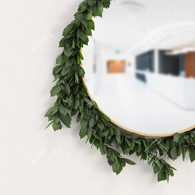 Elegant Reflections: Decor Mirror 3D model image 2